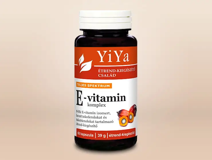 YiYa 8-E-vitamin teljes spektrum tokotrienol tokoferol kapszula tabletta