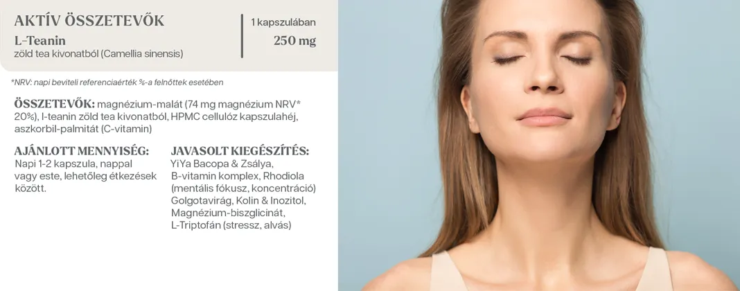 YiYa L-Teanin kapszula tabletta összetétel