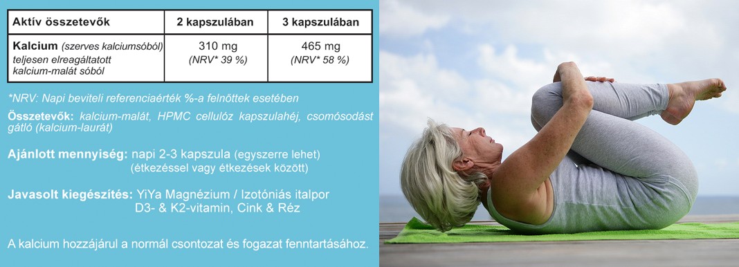 YiYa Kalcium-malát kapszula tabletta összetétel