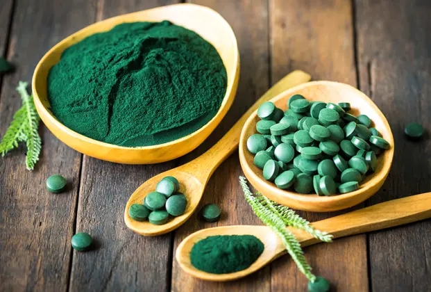 Chlorella tabletta-osszetetel